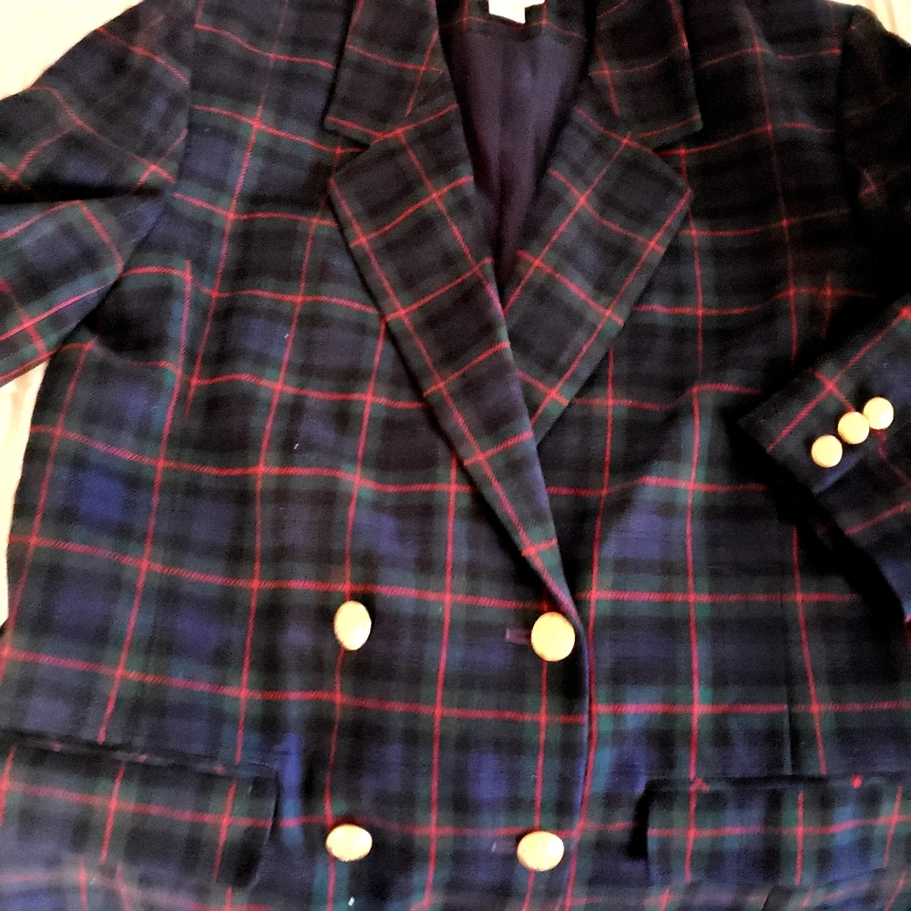 Pendleton Wool Blazer Gold Buttons Euc - image 1